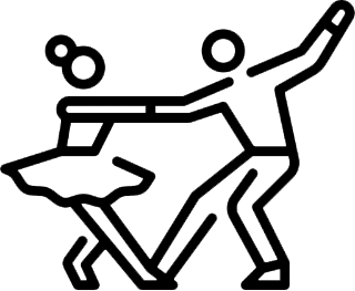 Icon representing a dance school